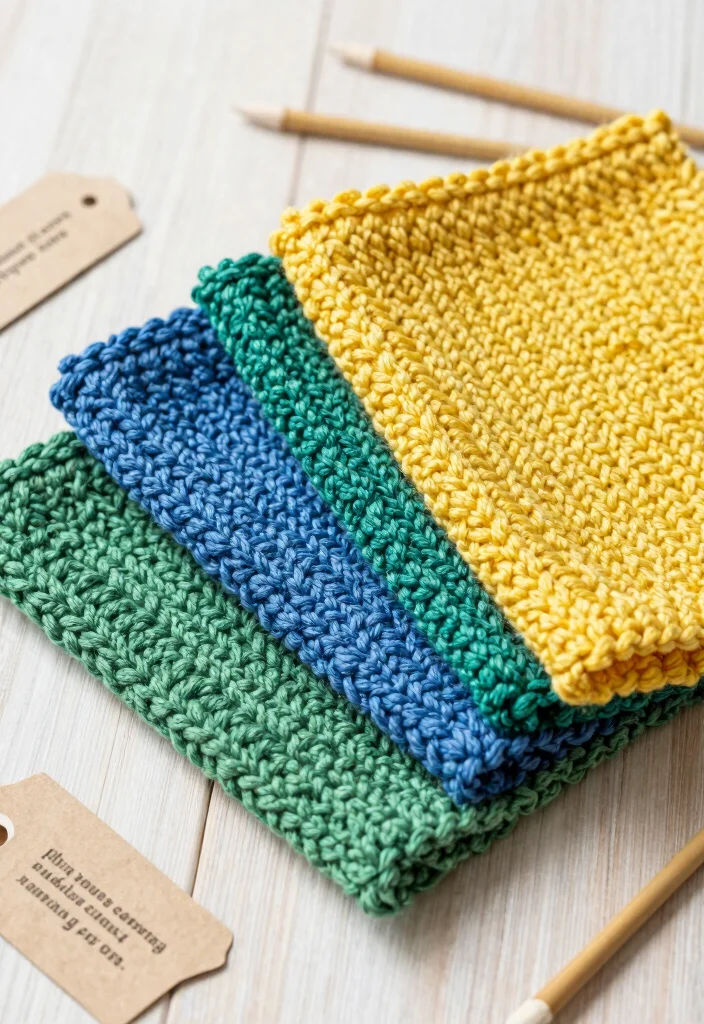 10 Eco-Friendly Beginner Knitting Projects That Are Kind to the Planet! - 1. Cozy Cotton Dishcloths 1