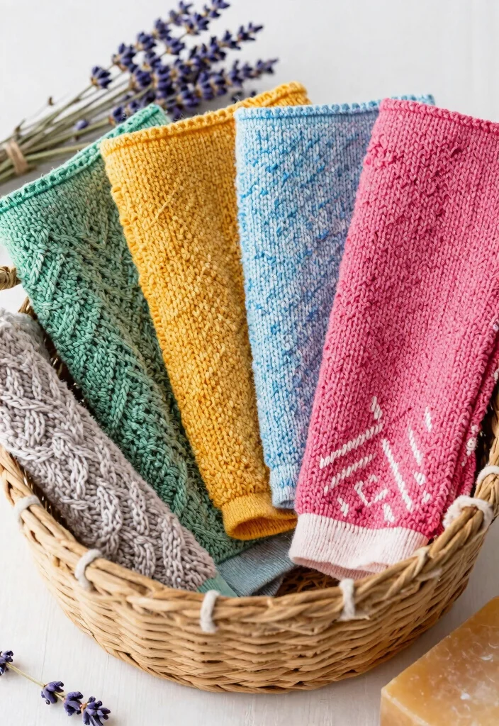 10 Eco-Friendly Beginner Knitting Projects That Are Kind to the Planet! - 10. Knitted Washcloths 1
