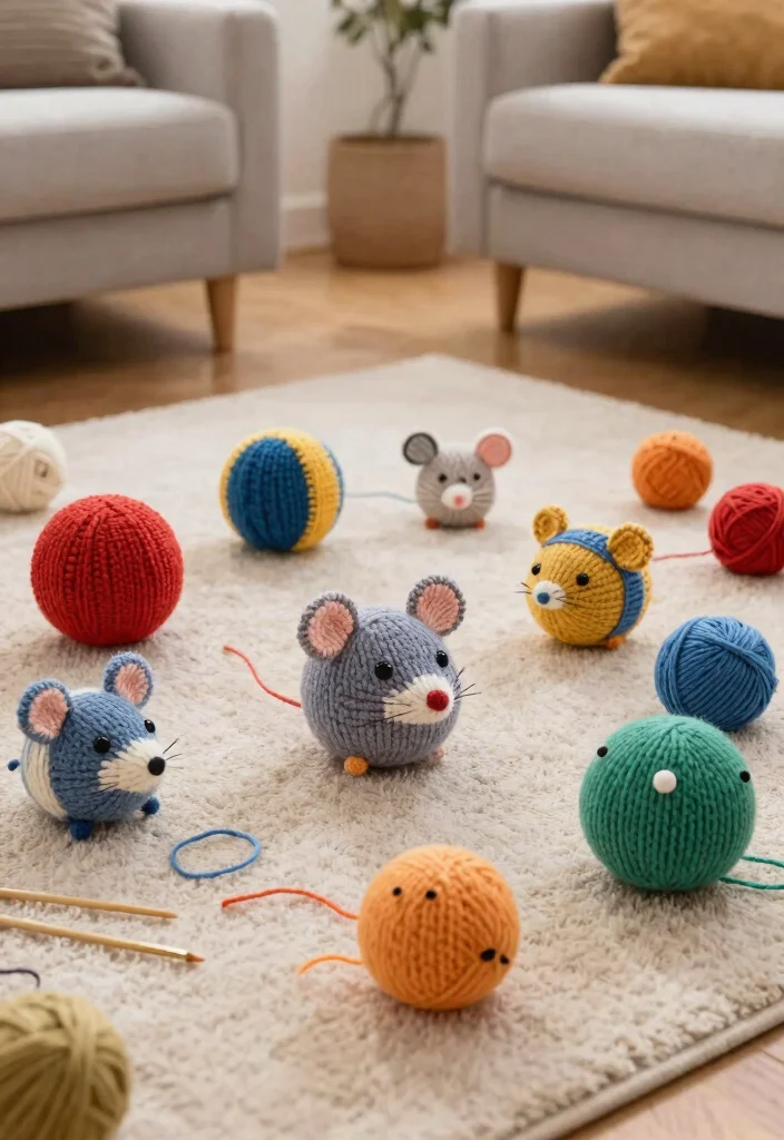 10 Eco-Friendly Beginner Knitting Projects That Are Kind to the Planet! - 8. Knitted Pet Toys 1