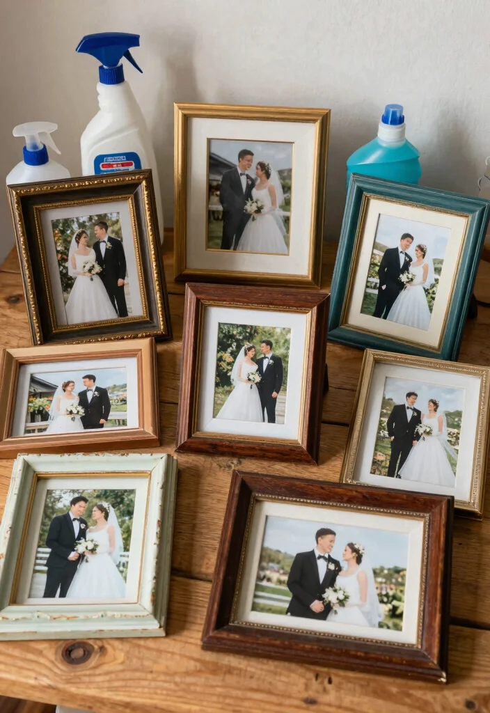 11 Gorgeous Wedding Photo Frames You Can DIY for Your Big Day (Wait for #4!) - 10. Upcycled Frame from Vintage Finds 1