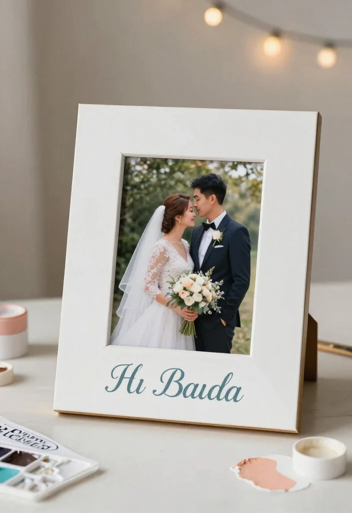 11 Gorgeous Wedding Photo Frames You Can DIY for Your Big Day (Wait for #4!) - 11. Personalized Name Frame 1