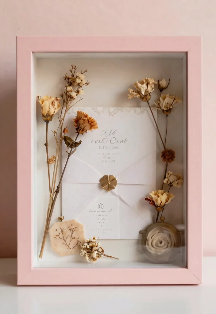 11 Gorgeous Wedding Photo Frames You Can DIY for Your Big Day (Wait for #4!) - 8. Shadow Box Frame 1