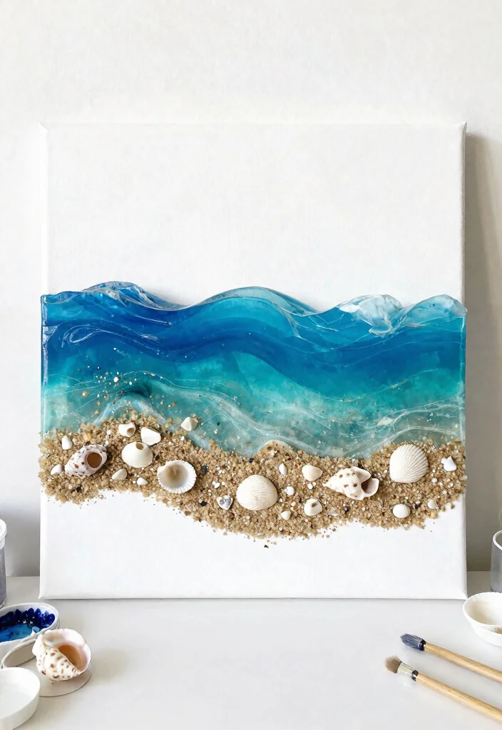 12 Stunning Resin Art Tutorials That Will Inspire Your Next Craft (Look Out for #8!) - 2. Ocean-Inspired Art 1
