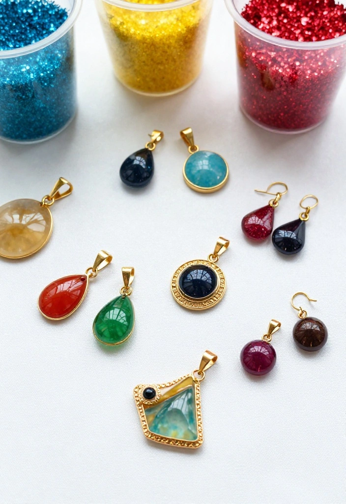 12 Stunning Resin Art Tutorials That Will Inspire Your Next Craft (Look Out for #8!) - 3. Dazzling Resin Jewelry 1