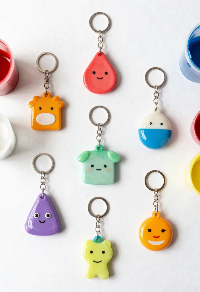 12 Stunning Resin Art Tutorials That Will Inspire Your Next Craft (Look Out for #8!) - 6. Personalized Resin Keychains 1