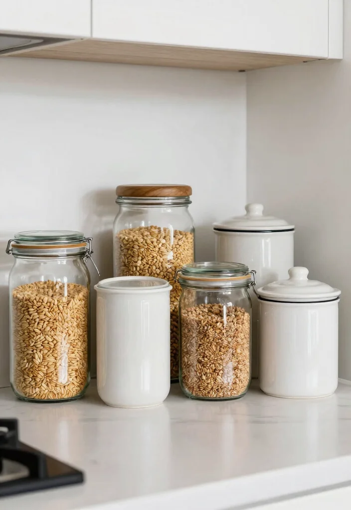 13 Easy Tips for Modern Kitchen Organization That Will Blow Your Mind! - 13. Use Stylish Containers 1