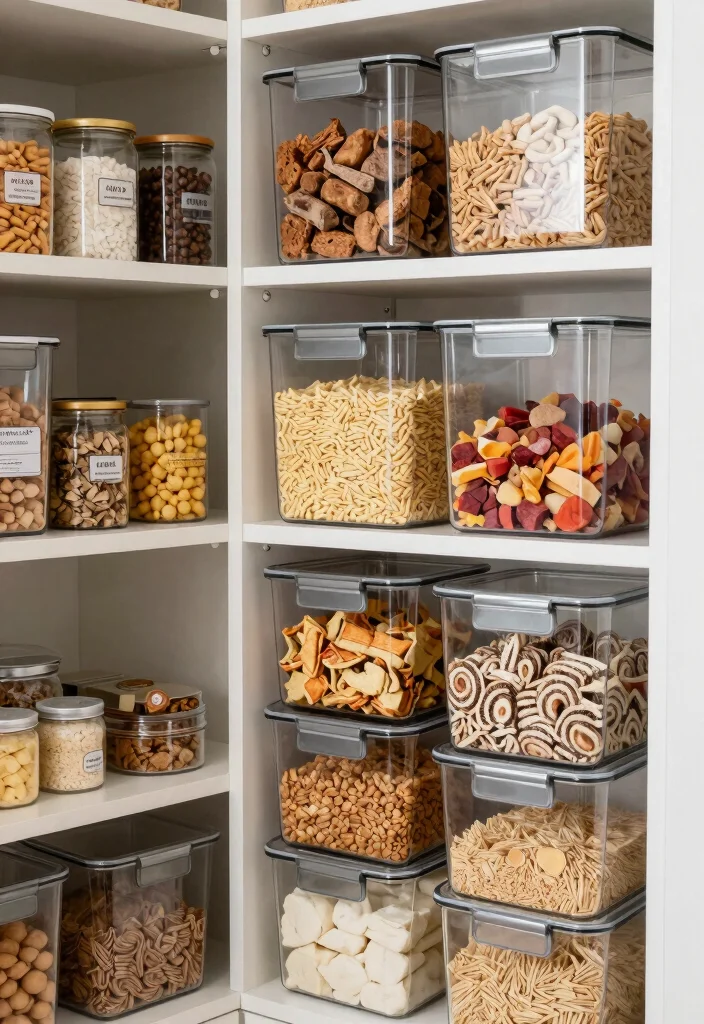 13 Easy Tips for Modern Kitchen Organization That Will Blow Your Mind! - 2. Use Clear Storage Bins 1