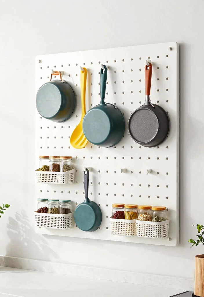 13 Easy Tips for Modern Kitchen Organization That Will Blow Your Mind! - 3. Install a Pegboard 1