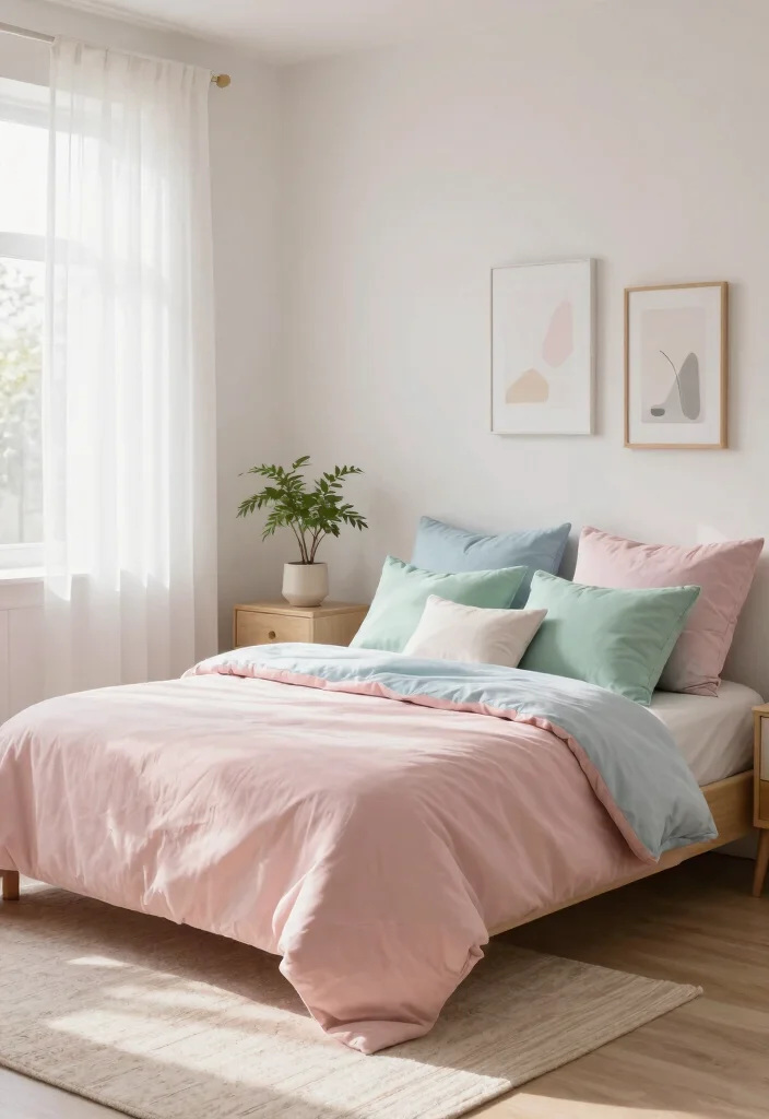 14 Boho Chic Bedroom Styles That Will Transform Your Space Into a Dreamy Oasis! - 1. Serene Pastels 1