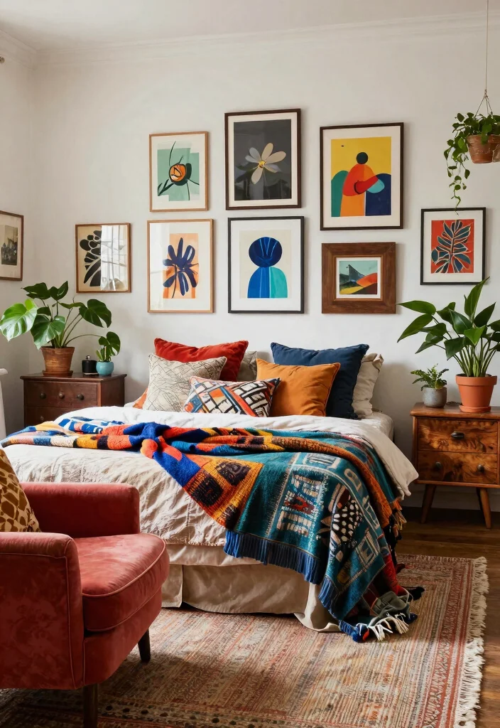 14 Boho Chic Bedroom Styles That Will Transform Your Space Into a Dreamy Oasis! - 3. Eclectic Mix 1