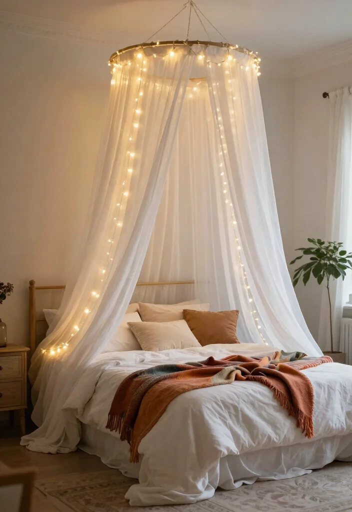 14 Boho Chic Bedroom Styles That Will Transform Your Space Into a Dreamy Oasis! - 4. Cozy Canopy 1