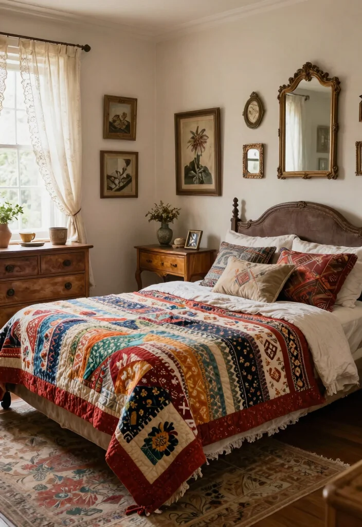 14 Boho Chic Bedroom Styles That Will Transform Your Space Into a Dreamy Oasis! - 6. Vintage Charm 1