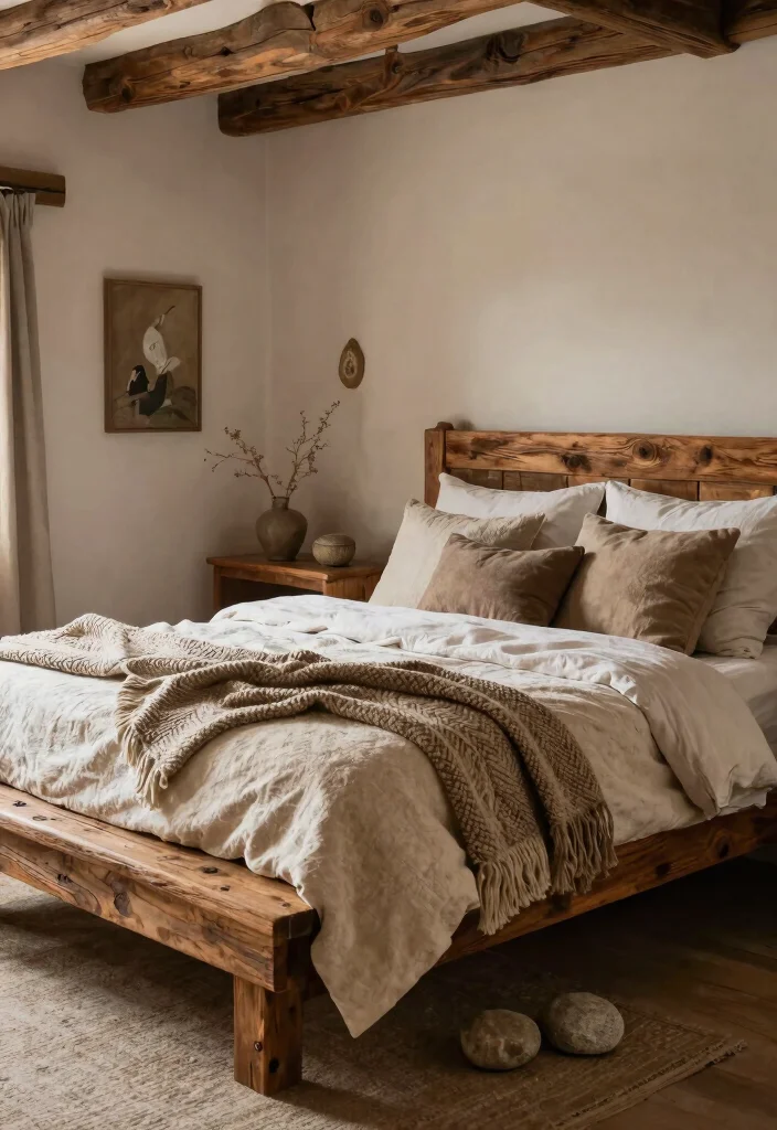 14 Boho Chic Bedroom Styles That Will Transform Your Space Into a Dreamy Oasis! - 9. Rustic Retreat 1