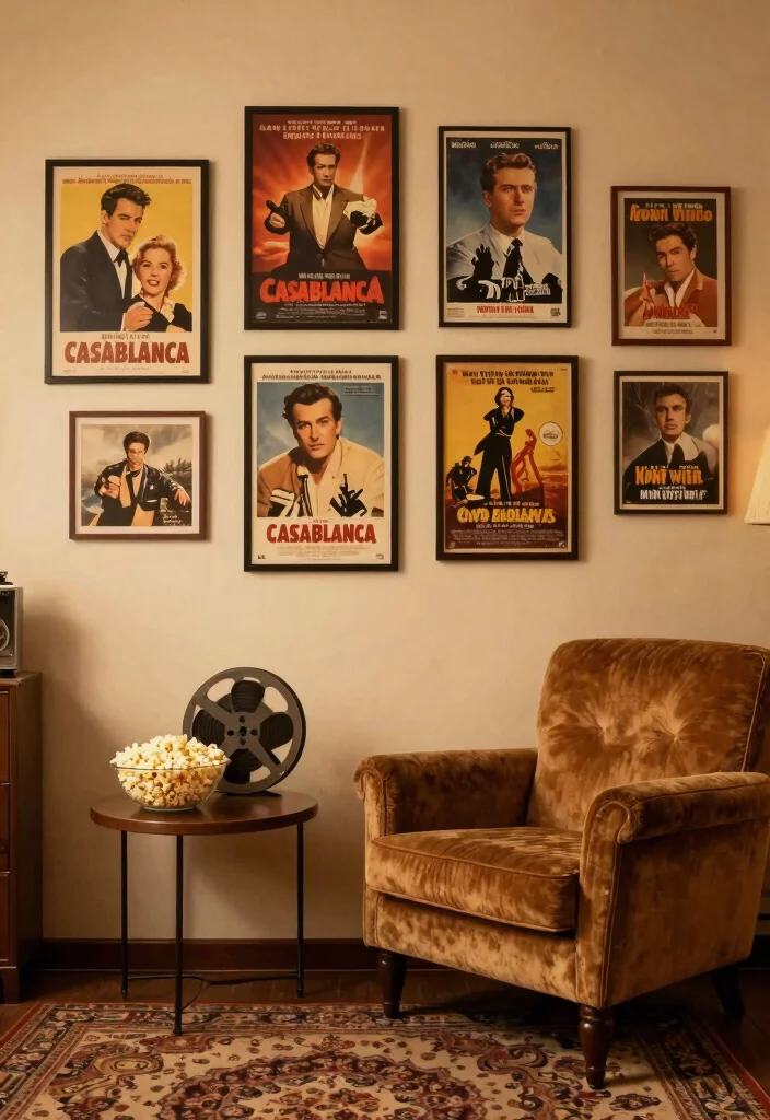 14 Nostalgic Vintage Wall Art Ideas That'll Bring Back Memories! - 1. Classic Movie Posters: Relive the Silver Screen 1