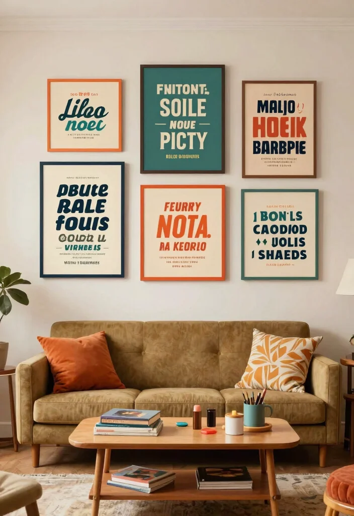 14 Nostalgic Vintage Wall Art Ideas That'll Bring Back Memories! - 12. Retro Typography Art: Words of Wisdom 1