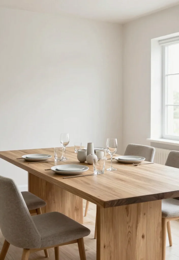 14 Seasonal Farmhouse Dining Room Decor Ideas to Celebrate Every Occasion! - 10. Modern Farmhouse Minimalism 1