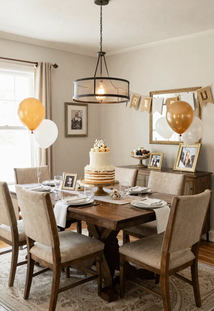 14 Seasonal Farmhouse Dining Room Decor Ideas to Celebrate Every Occasion! - 14. Festive Themes for Special Occasions 1