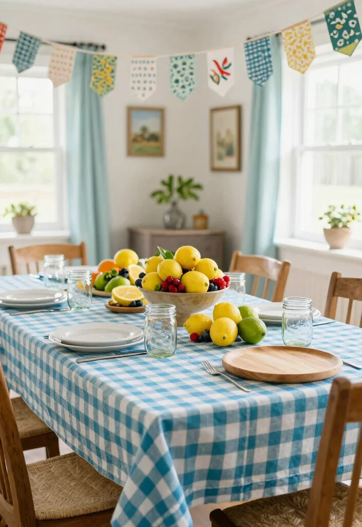 14 Seasonal Farmhouse Dining Room Decor Ideas to Celebrate Every Occasion! - 4. Summer Vibes with Fresh Fruits 1
