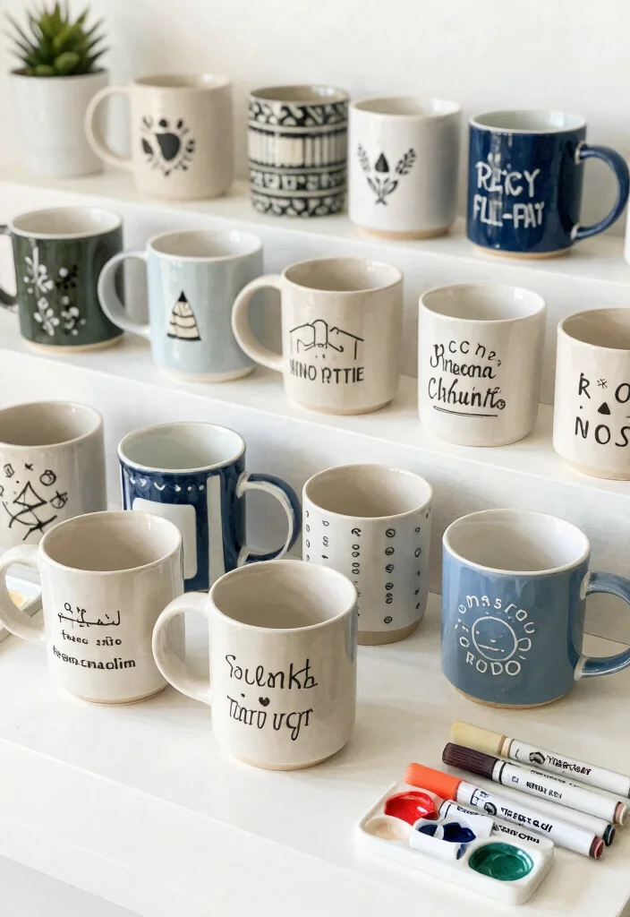 15 Handmade Gifts for Friends That Will Make Them Swoon (Don't Miss #7!) - 6. Custom Mugs 1