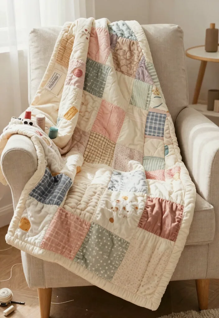 18 Creative Fabric Scrap Crafts for Unique Handmade Gifts (Your Friends Will Love #4!) - 15. Fabric Scrap Baby Blankets 1