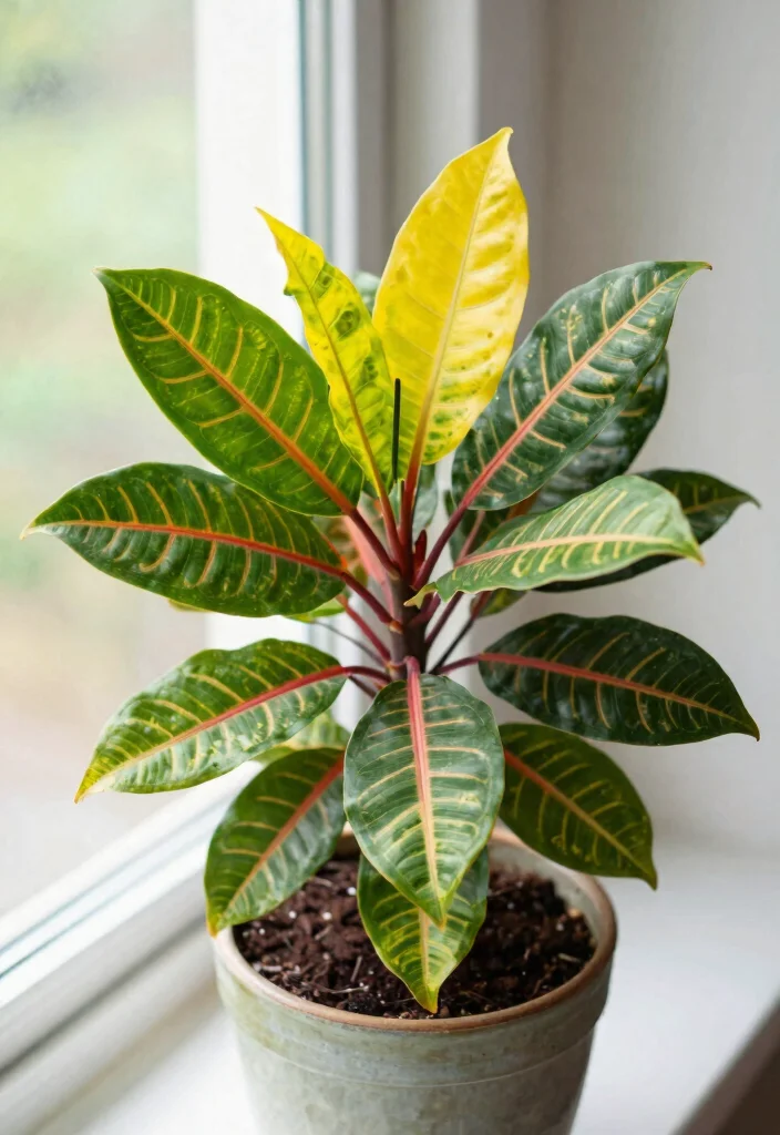 19 Sustainable Indoor Plants for a Greener Home (You Won't Believe #11!) - 15. Croton 1