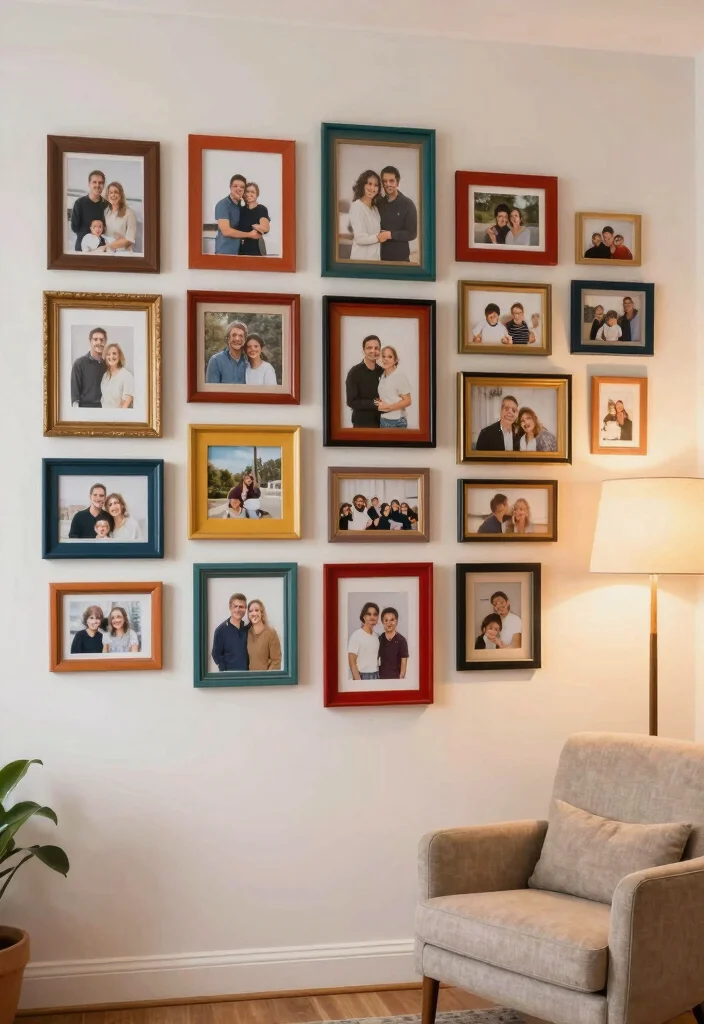 19 Trendy Upcycled Home Decor Ideas That Are Totally Affordable (#10 Will Surprise You!) - 11. Picture Frame Collage 1