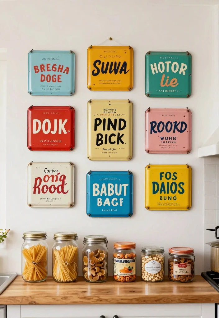 19 Trendy Upcycled Home Decor Ideas That Are Totally Affordable (#10 Will Surprise You!) - 16. Upcycled Tin Sign Art 1