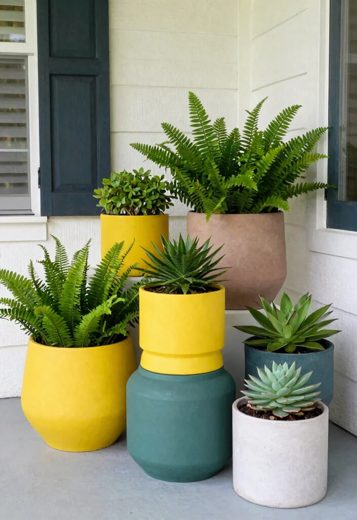 20 DIY Outdoor Improvements That'll Boost Your Home's Curb Appeal (Don't Miss #6!) - 4. Stylish Planters 1