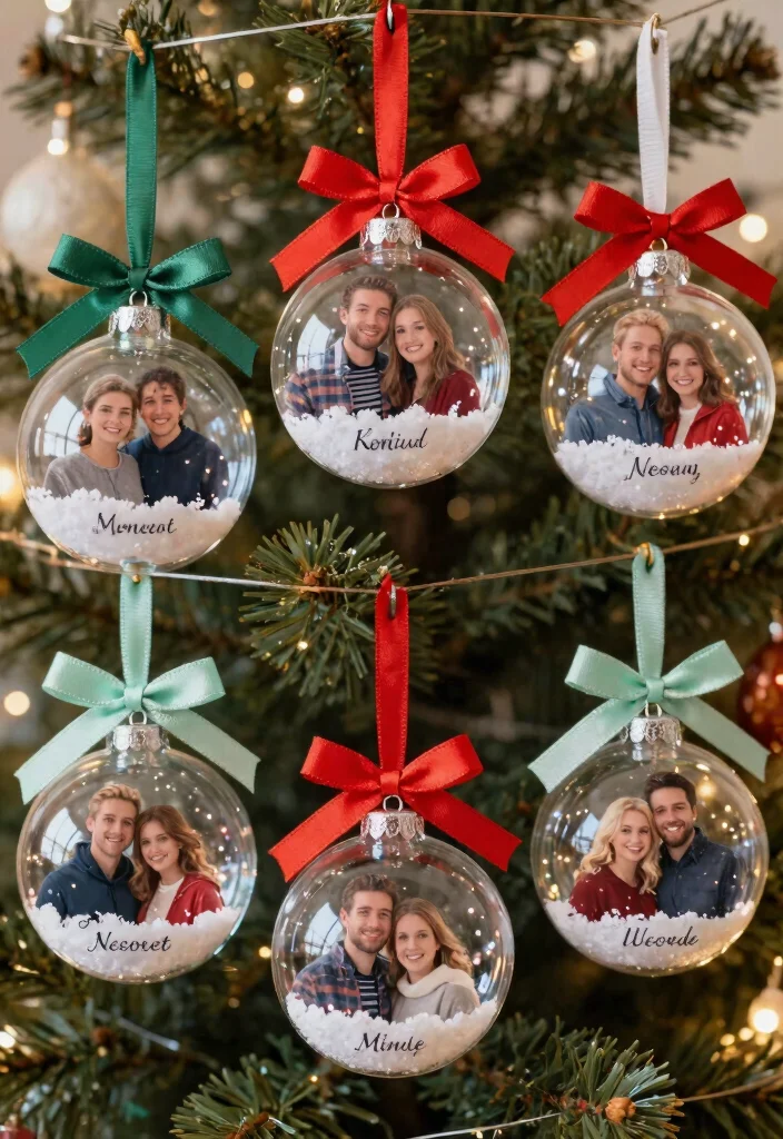20 Easy Seasonal DIY Ornaments You Can Make in Under an Hour (Your Guests Will Be Impressed!) - 10. Personalized Photo Ornaments 1