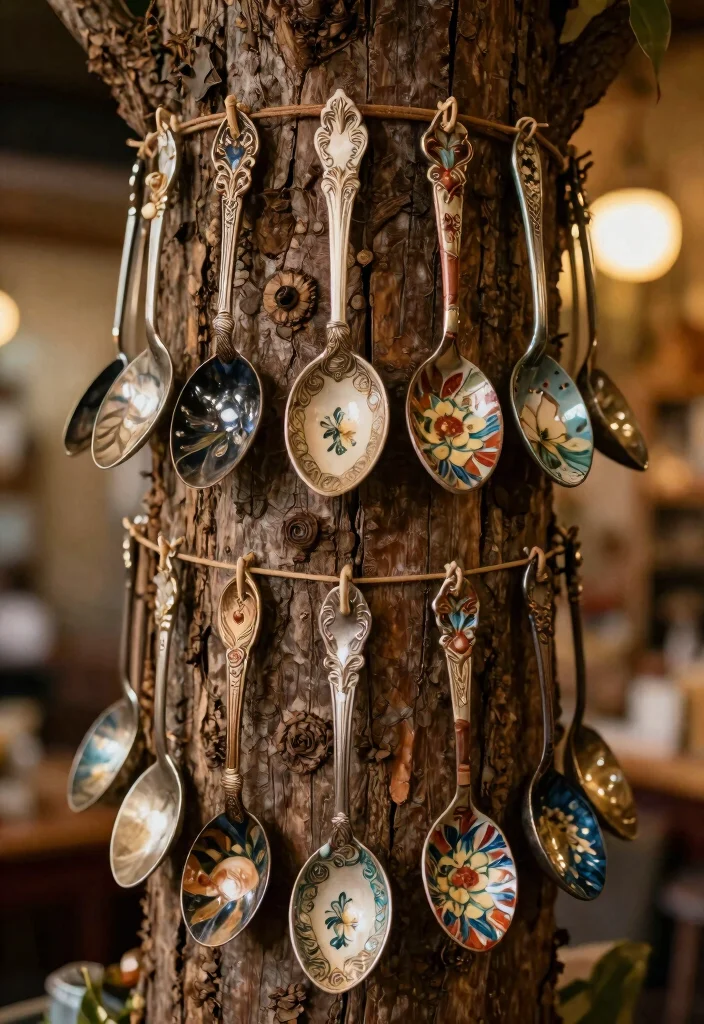 20 Easy Seasonal DIY Ornaments You Can Make in Under an Hour (Your Guests Will Be Impressed!) - 13. Vintage Spoon Ornaments 1
