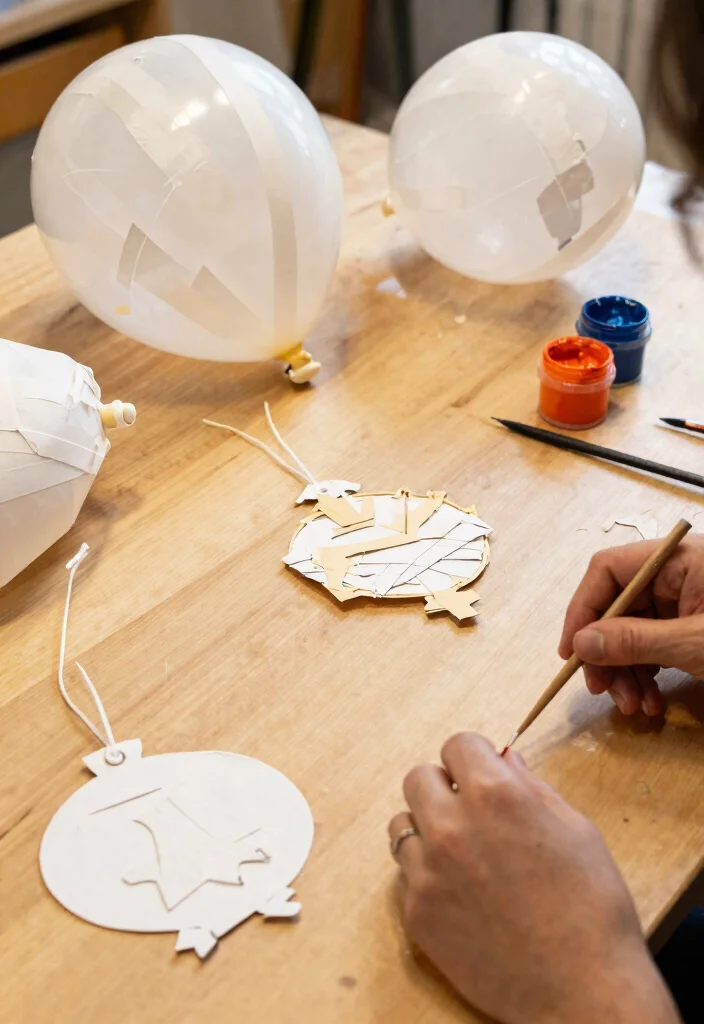 20 Easy Seasonal DIY Ornaments You Can Make in Under an Hour (Your Guests Will Be Impressed!) - 19. Paper Mache Ornaments 1
