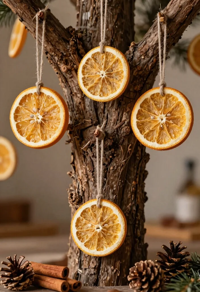 20 Easy Seasonal DIY Ornaments You Can Make in Under an Hour (Your Guests Will Be Impressed!) - 9. Nature-Inspired Dried Citrus Ornaments 1