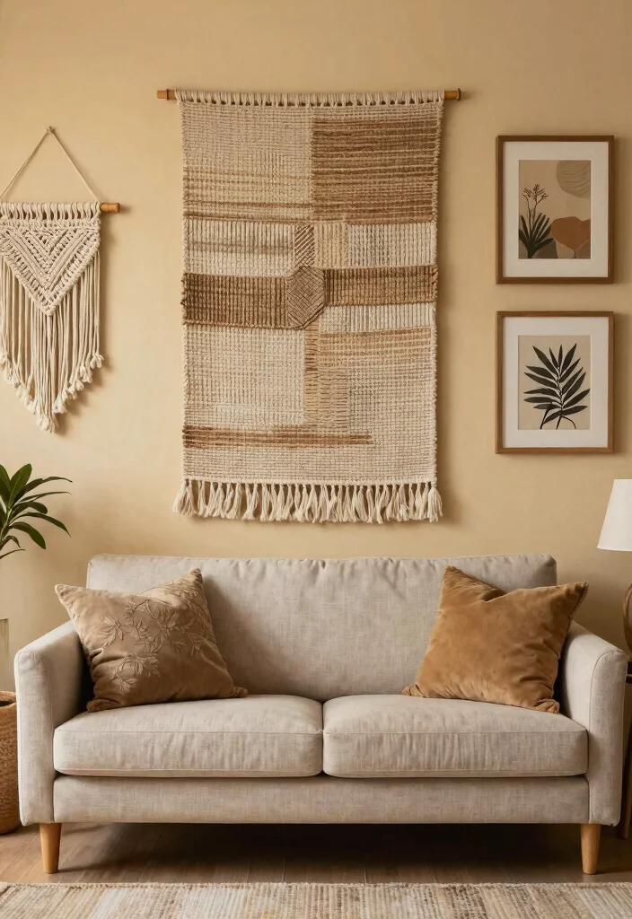 21 Rustic Home Accents with a Modern Twist That Will Change Your Style Forever (Find Out #8!) - 16. Textured Wall Hangings 1