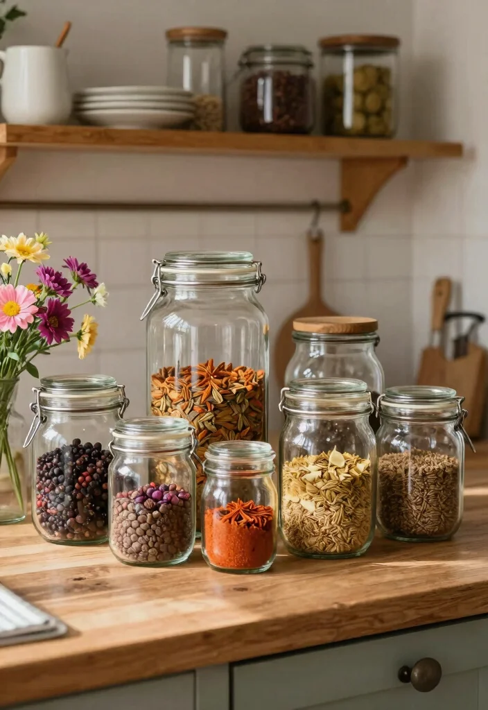 21 Rustic Home Accents with a Modern Twist That Will Change Your Style Forever (Find Out #8!) - 2. Vintage Glass Jars 1