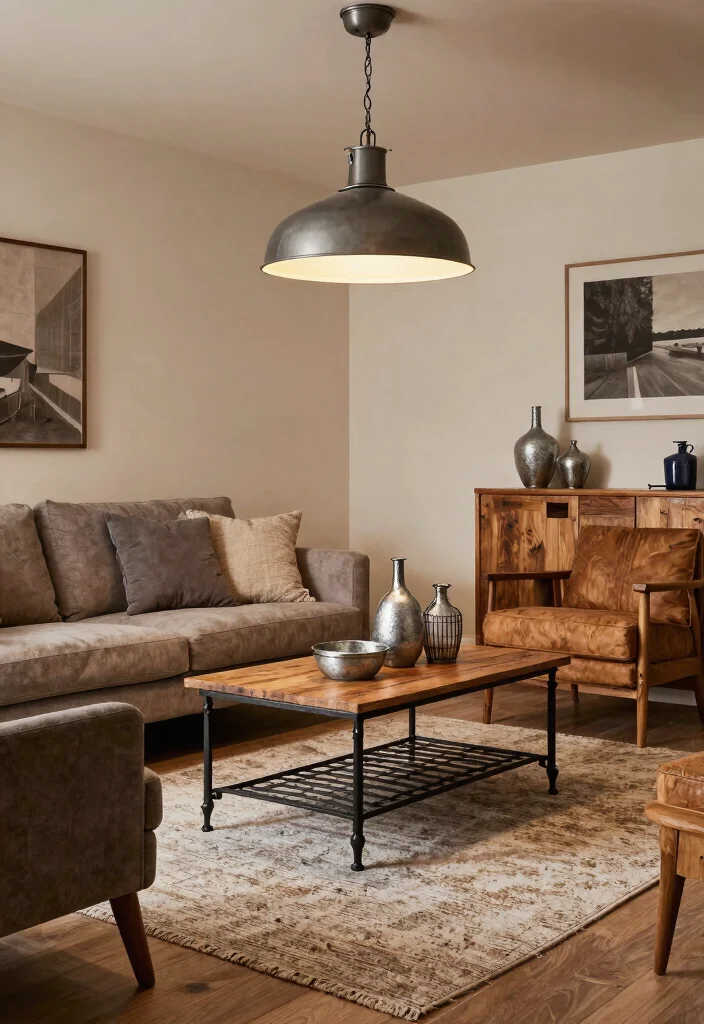 21 Rustic Home Accents with a Modern Twist That Will Change Your Style Forever (Find Out #8!) - 4. Metal Accents 1