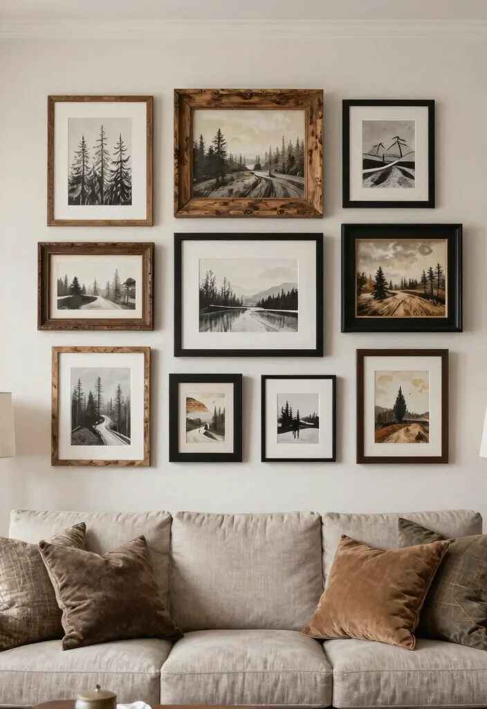 21 Rustic Home Accents with a Modern Twist That Will Change Your Style Forever (Find Out #8!) - 5. Rustic Wall Art 1