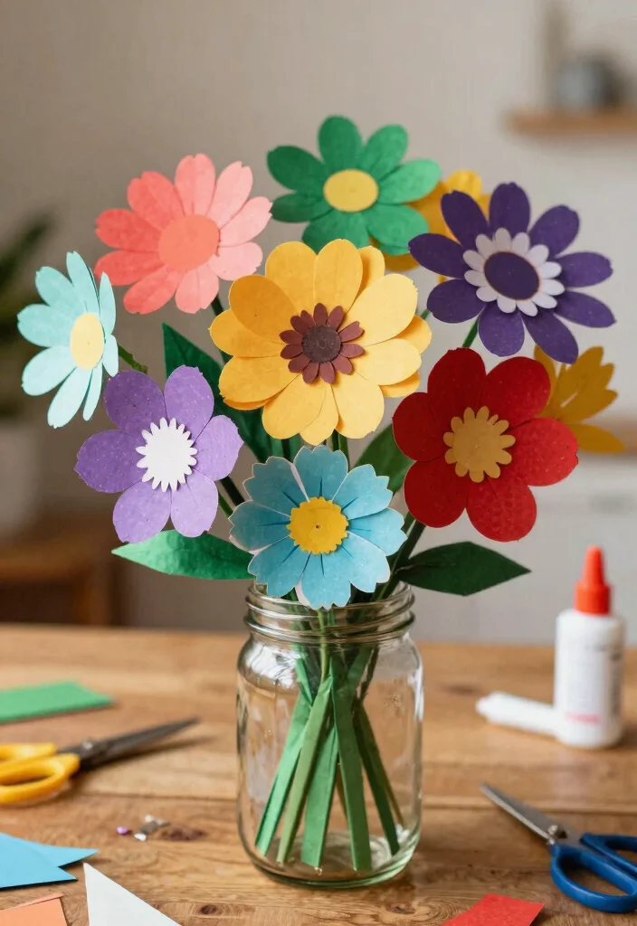 22 Eco-Friendly Craft Ideas for Party Decorations That Will Wow Your Guests (Good Luck Choosing Just One!) - 1. Paper Flower Bouquets 1
