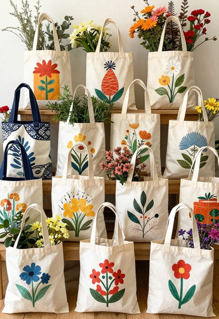 22 Eco-Friendly Craft Ideas for Party Decorations That Will Wow Your Guests (Good Luck Choosing Just One!) - 21. Upcycled T-Shirt Bags 1