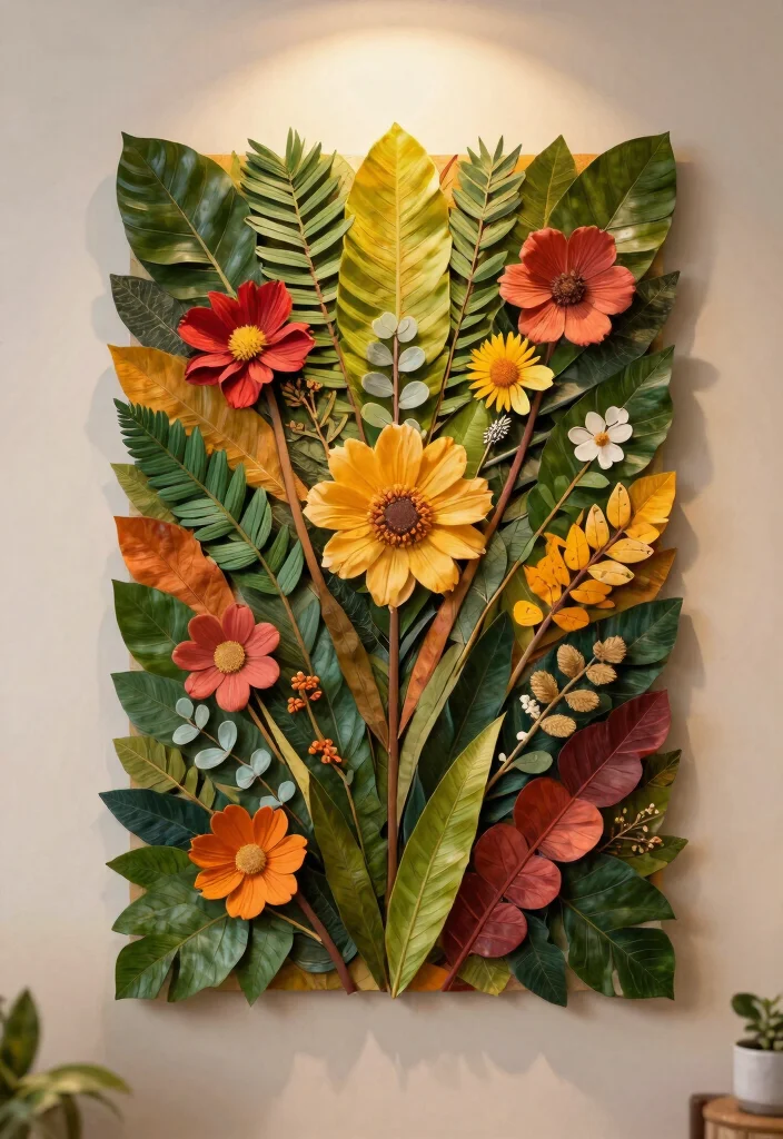 22 Eco-Friendly Craft Ideas for Party Decorations That Will Wow Your Guests (Good Luck Choosing Just One!) - 22. Nature-Inspired Wall Art 1