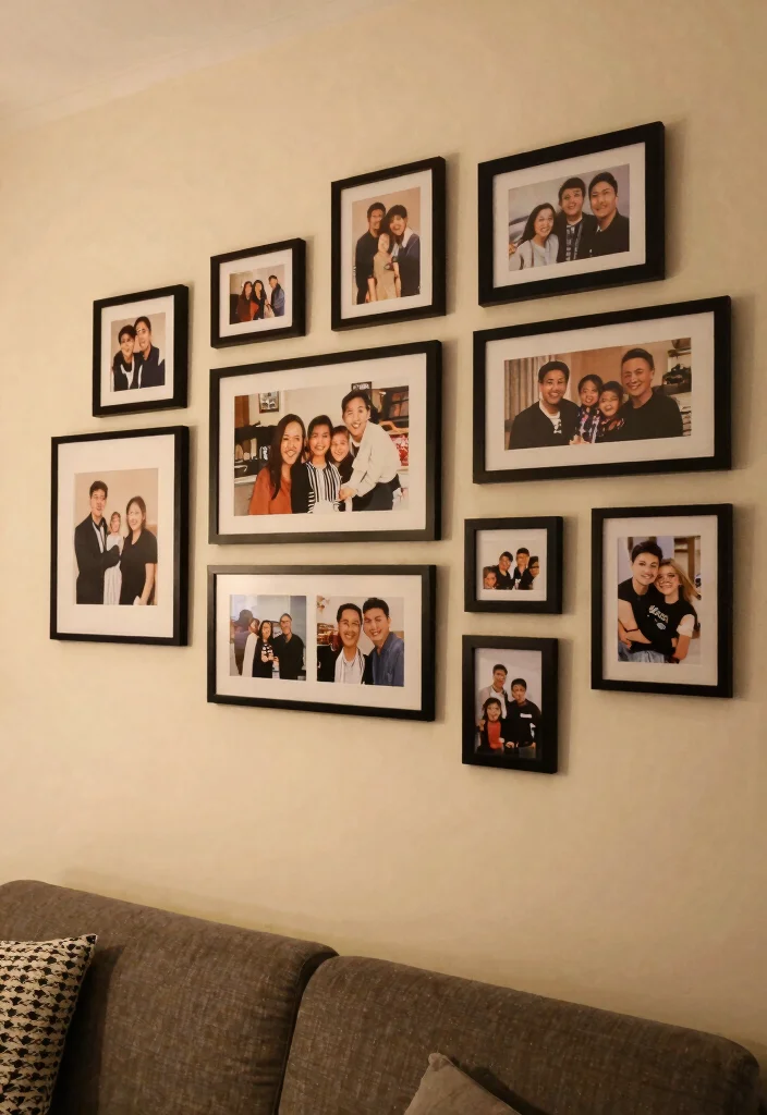 25 Cozy Living Room Accessories to Elevate Your Home’s Atmosphere! - 18. Personal Photo Displays 1