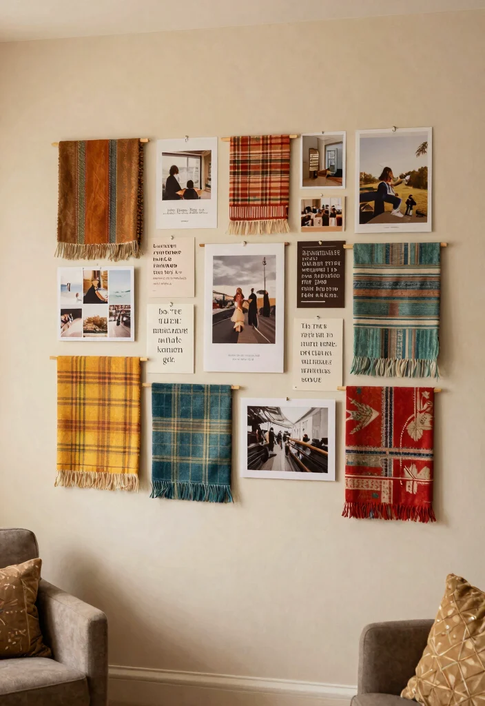 25 Cozy Living Room Accessories to Elevate Your Home’s Atmosphere! - 24. Mood Boards or Inspiration Walls 1