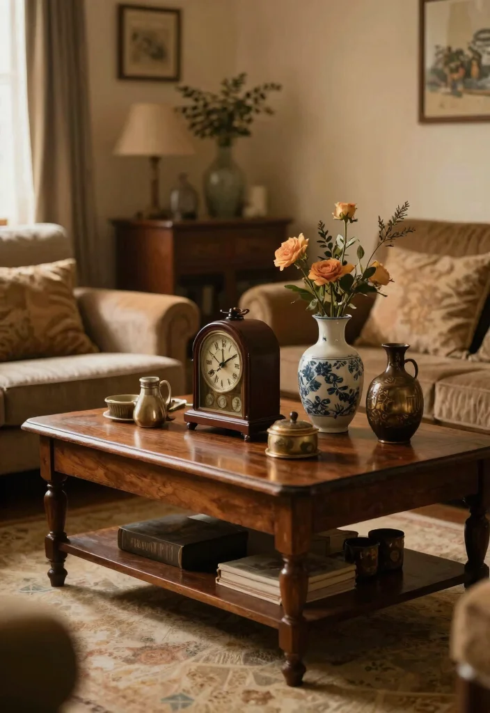 25 Cozy Living Room Accessories to Elevate Your Home’s Atmosphere! - 9. Vintage Finds 1